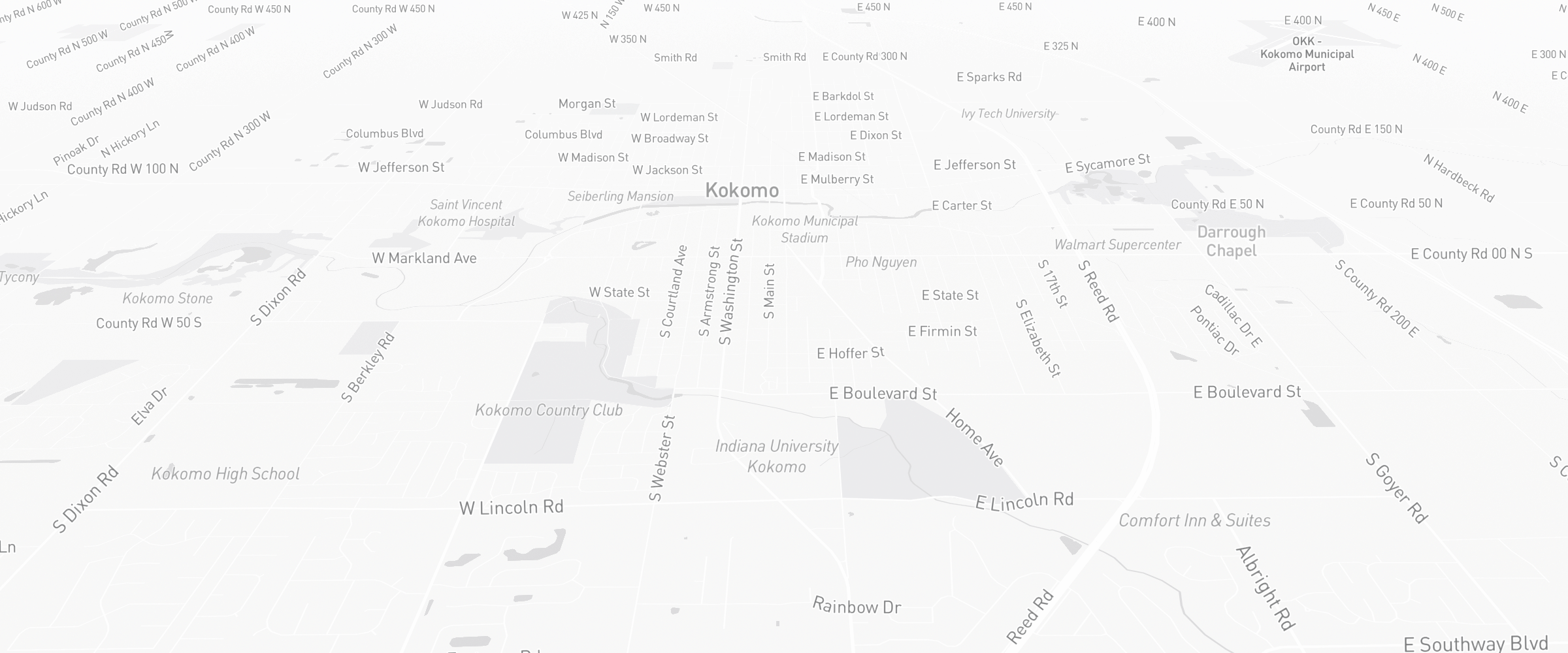 Neighborhood map of Kokomo, IN — the area served by Life Insurance Agents of Kokomo Group